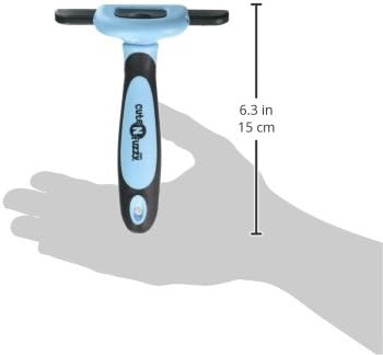 Deshedding Pet Grooming Comb, Blue, Large