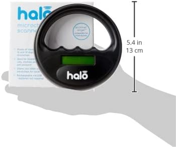 Halo Microchip Scanner Black,135mm Durchmesser X 33mm