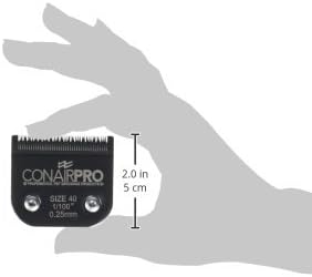 CONAIRPROPET Dog Clippers for Grooming Replacement Blade, Size 40, Fits Most Detachable Grooming Clippers (Pack of 3)