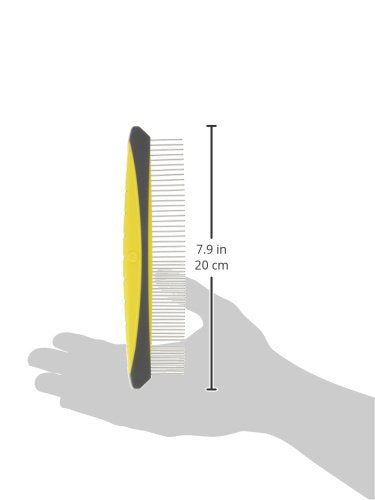 JW Pet Company 8-Inch Gripsoft Rotating Comfort Comb, Fine and Coarse (Pack of 2)