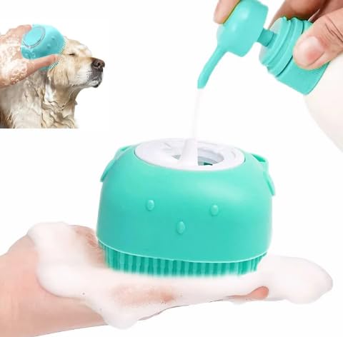 Dog Bath Brush, Dog Shampoo Brush, Pet Cleaning Brush, Dog Washing Supplies, Dog Grooming Supplies for Dogs and Cats