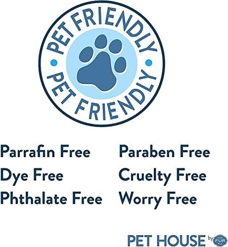 One Fur All Pet House Candle 2 Pack - Plant-Based/Soy, Long Lasting Pet Odor Candle for Home - Elderberry Jam