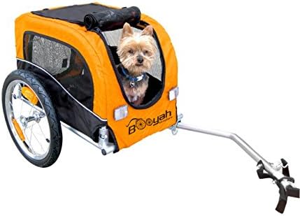 Booyah Small Dog Pet Bike Bicycle Trailer Pet Trailer Orange
