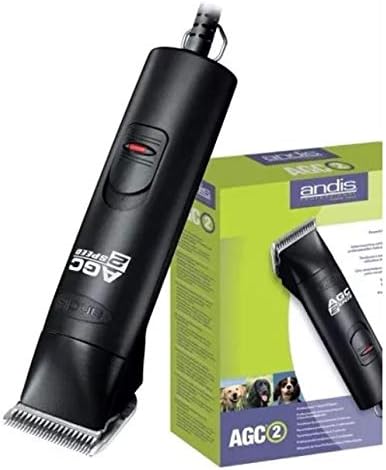 Andis Professional 2-Speed Detachable Blade Clipper, Professional Animal/Dog Grooming, AGC2 (22610)