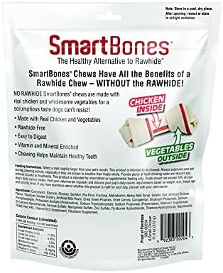 SmartBones Small Chews, Treat Your Dog to a Rawhide-Free Chew Made with Real Meat and Vegetables