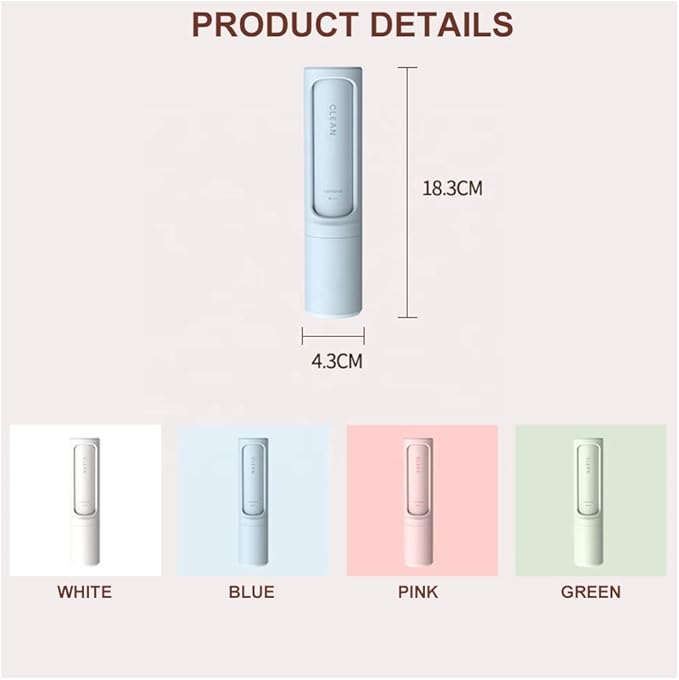 Cleaner Pet Dog Cat Hair Remover Lint Roller Brush (Blue)