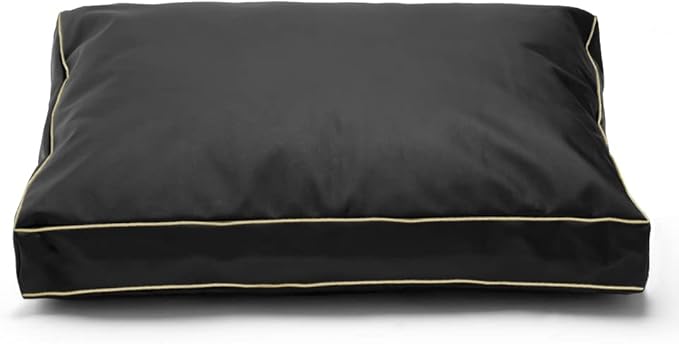 Dog Bed Cover 44Lx32Wx4H Inch.Waterproof Heavy Duty Durable Oxford Dog Bed Replacement Covers with Zipper.Washable Removable Pet Bed Mattress Protector Cover.Black,Cover Only.