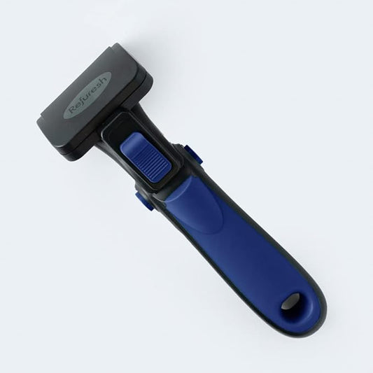 Deshedding Brush for Dogs & Cats - Small & Blue, Long Hair Grooming Tool, Dog Deshedding Brush, Cat Deshedding Brush, Lightweight Deshedding Tool for Shedding Control