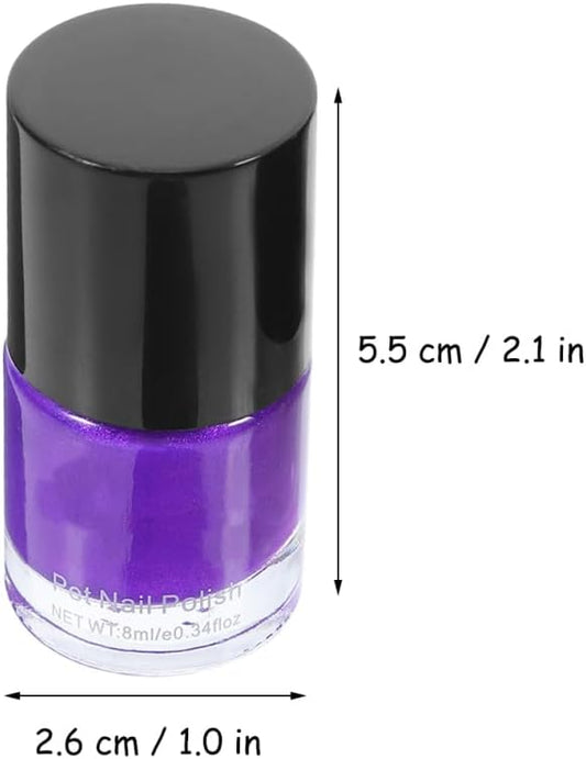 Dog Nail Polish Quick Dry Pet Nails Polish Set 6 Pcs Water-Based Healthy Paw Grooming Pet Dye Kit for All Pets