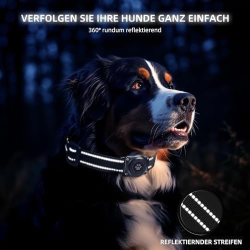 GPS Tracker for Dogs (2 Pack), Mini GPS Cat Tracker, Smart Pet Activity Tracker (iOS Only), No Monthly Fee, Compatible with Apple Find My, Anti-Lost, Finder Tag for Vehicles/Pets/Kids/Items