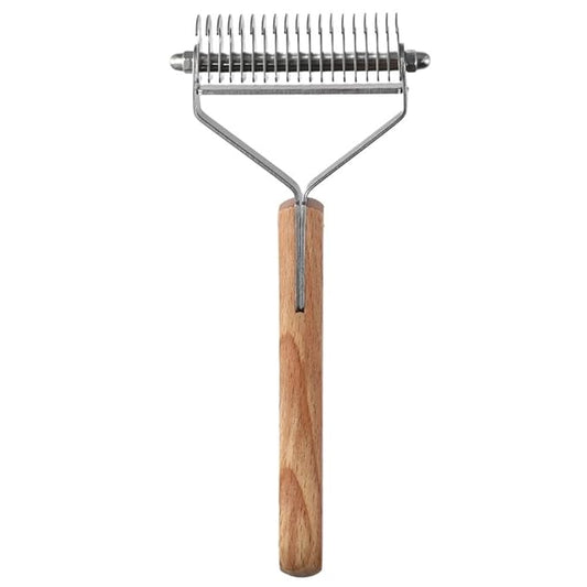 Large Firm Slicker Brush,Pet Slicker Brush, Stainless Steel Pins, Pet Grooming Wire Brush, and Deshedding for Long Haired Dogs