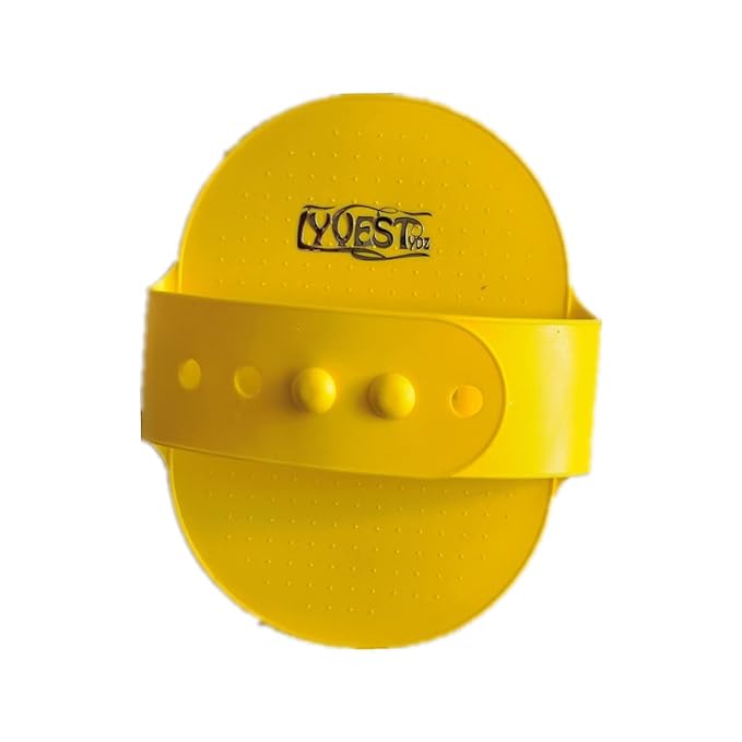 Dog Grooming Brush, Premium Pet Shampoo Brush Dog Bath Grooming Shedding Brush Soothing Massage Rubber Comb with Adjustable Strap for Short Long Haired Pet(3PCS) (GREEN+BLUE+YELLOW)