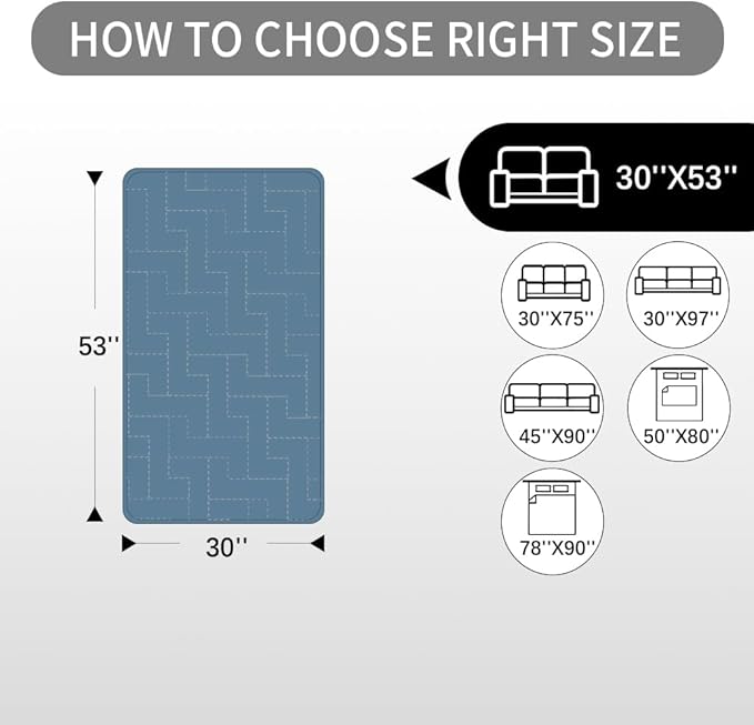 fuguitex Waterproof Dog Bed Cover Couch Cover for Pet Anti-Slip Cat Mat Pet Pad Blanket for Sofa Chair Recliner Bed Furniture Protrctor