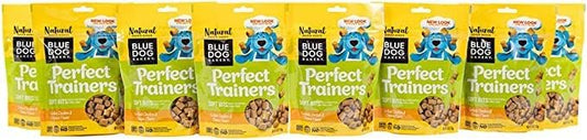 Blue Dog Bakery Natural Dog Treats, Perfect Trainers, Low Calorie Dog Training Treats, Chicken & Cheese Flavor, 6oz, 8 Count