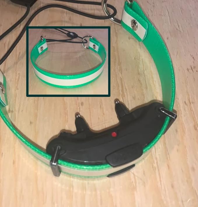 Sparky Pet Co - Surefit ECollar Replacement Strap - Bungee Dog Collar - Waterproof - Adjustable - Secure Nexus Wheel Lock - for Electronic Training & Invisible Fence Systems - 3/4" (Reflective Yellow)