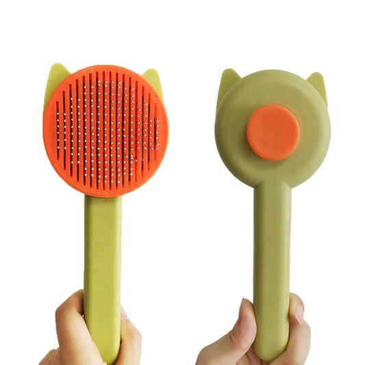 10PCS Cat&Dog Grooming Brush Kit,Self-Cleaning Grooming Brush Removes Loose Hair,Pet bath brush,Bath Massage Glove Brush, Nail Clipper, Flea Comb