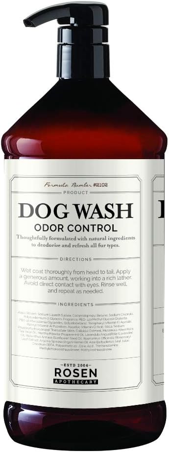 Dog wash Odor Control 5-in-1, Cleanse, Condition, Deodorize, Soften and Detangle, Made in The U.S.A Large 1 Liter Size 32 oz.…