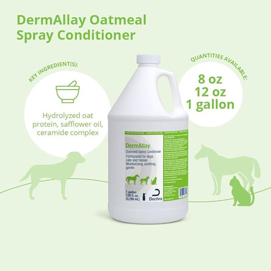 Oatmeal Spray Conditioner for Dogs, Cats and Horses, 1 Gallon