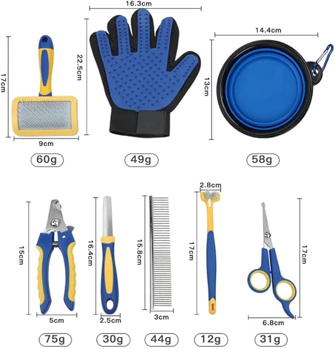 Pet Grooming Kit 8 in 1 Dog and Cat Grooming kit