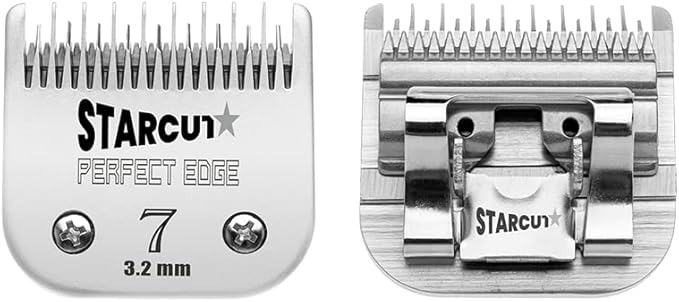 Detachable Dog, Cat, and Horse Pet Professional Grooming Clipper Replacement Blades, Compatible with Most A5 Andis, Oster, Wahl Series Clippers, Made of Stainless Steel. (#7 1/8" (3.2mm))