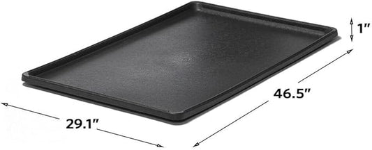 MidWest Homes for Pets Replacement Pan for 48' Long MidWest Dog Crate, Black, 47.3"L x 29.4"W x 1.0"H
