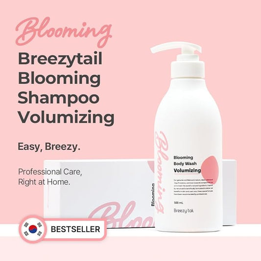 Blooming Volumizing Dog Shampoo, Loved by Top Korean Groomers, Volumizing Formula for a Shiny & Fluffy Coat – Easy Breezy, Professional Care at Home (16.9 fl oz/500ml) (16.9 fl oz)