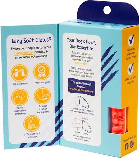 Canine Soft Claws Dog Nail Caps Take Home Kit, Pink