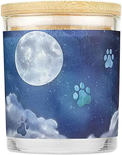 One Fur All Pet House Candle 2 Pack - Plant-Based/Soy Scents, Long Lasting Pet Odor Removal - Moonlight