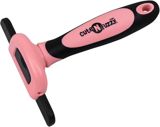 Deshedding Pet Grooming Comb, Pink, Large
