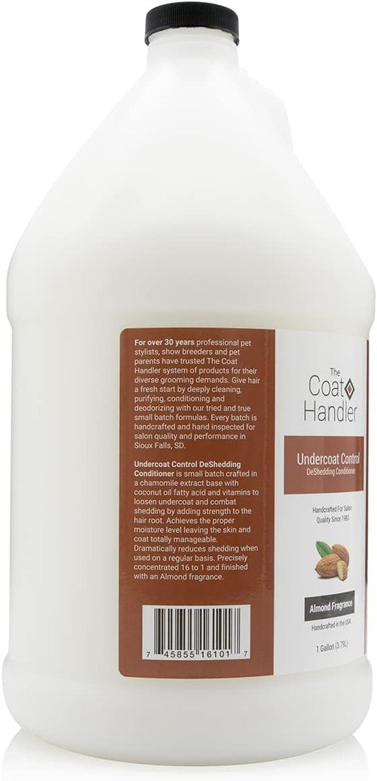 Undercoat Control Deshedding Conditioner, 1 Gallon - Combats and Reduces Shedding, Undercoat Removal, Omega 3 & 6 Rich, Vitamin E Strengthens Hair Follicles, All-Natural Ingredients