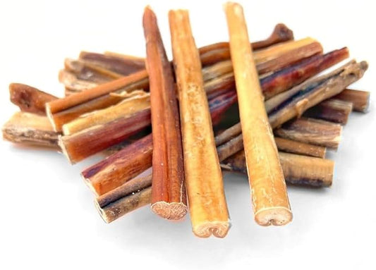 Wild Wolf 6-inch Angus Bully Sticks (8 Ounces) Healthy, All-Natural, Long-Lasting Dog Chew Bones - Odor-Free - Mixed Thickness