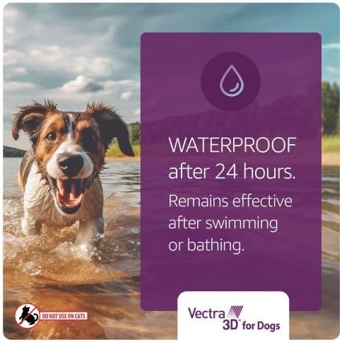 Vectra 3D for Dogs Flea, Tick & Mosquito Treatment & Prevention for Extra Small Dogs (5-10 lbs), 6 month supply