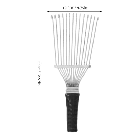 Yardwe Horse Dematting Brush Rake Comb Pet Comb Rake Comb Grooming Brush Hand Undercoat Scrubber Pet Combing Kit for Horses Grooming Rake Dogs Dog Rake