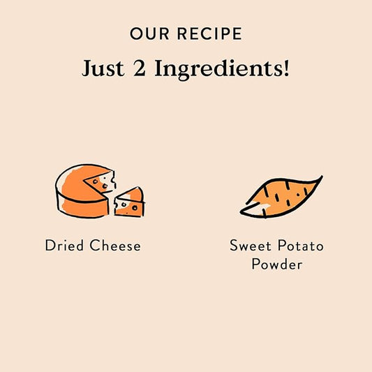 Bocce's Bakery Cheese & Sweet Potato Dog Food Toppers – All-Natural, Wheat-Free Dog Food Topper Made with Real Ingredients, Baked in The USA, 8 oz