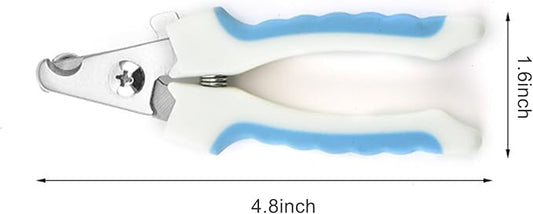 Dog Nail Clippers Trimmer for Small Medium Large Dog, Pet Grooming Tool with Quick Sensor, Nail File-Blue