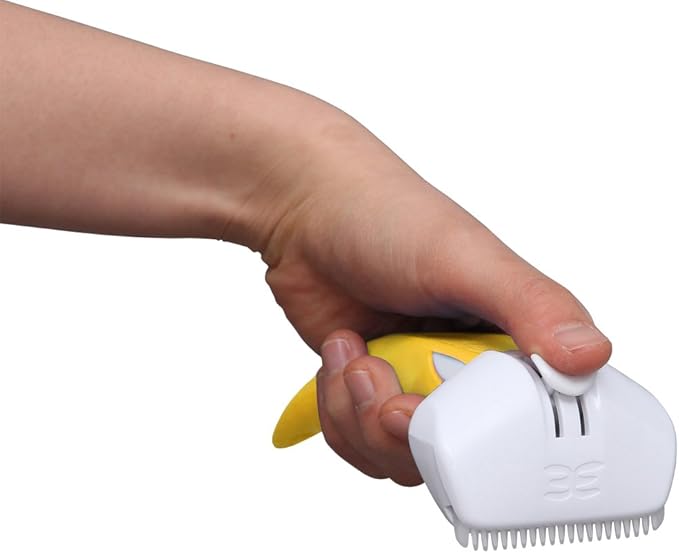 Iris Ohyama Pet Brush, Hooley Easy Yellow, Dog Medium