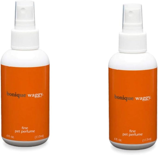 Designer Pet Colognes, Pet Fragrances for the Best Smellers. (2) 4oz Bottles (Bonique Waggy)