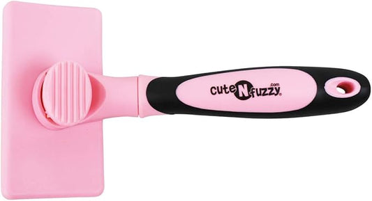 Self Cleaning Pet Slicker Brush, Pink, Large