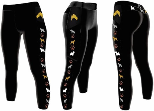 Dog Grooming Legging Sarasota Shears Groomer Apparel Signature Series Dog Breed Leggings