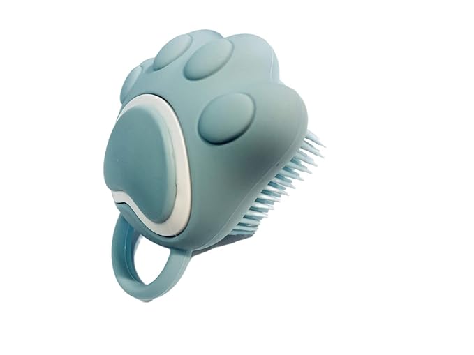 Dog Bath Brush,Soft Pet Shampoo Brush,Cat Puppies Massage Brush for Massaging Washing&Bathing(Blue)