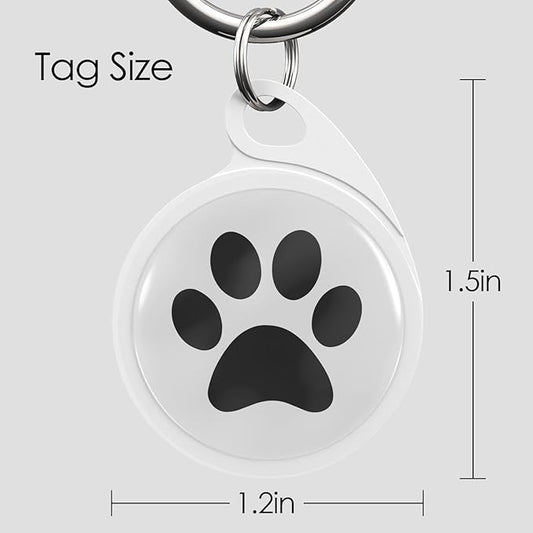 QR Code Dog Tag, Smart ID Tags, Dog Tags Personalized Lightweight Silent ID Tag for Kids Pets Bags Keys, Pack of 7