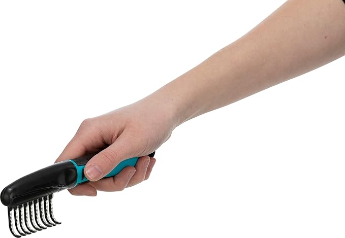TRIXIE Pet Universal Grooming Rake for Cats and Dogs, Removes Mats and Tangles 7" (18cm)