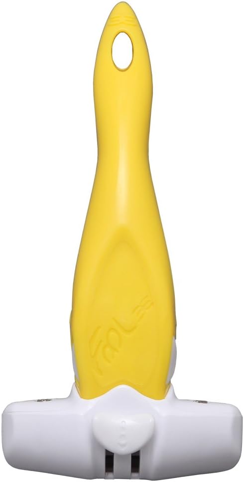 Iris Ohyama Hoolie Easy Pet Brush, Yellow, for Dogs, Size S