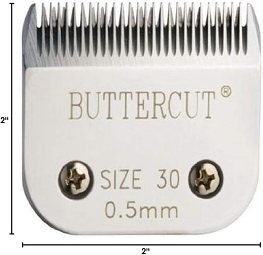 Stainless Steel Dog Clipper Blade, Size-30, 1/50-Inch Cut Length, Gray, White