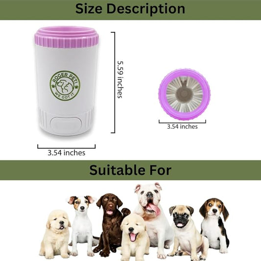 Paw Cleaner, Pet Paw Cleaner, Ideal Paw Cleaner for Dogs - Suitable for Small and Medium Dogs & Cats. Perfect Solution for Muddy Buddy Dog Cleanliness. Salt and snow remover