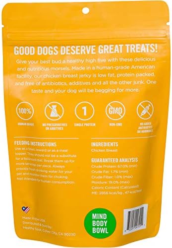 Healthy Spot / Mind Body Bowl - 2.5 oz Chicken Breast Freeze-Dried Treats - Healthy Snacks for Dogs and Cats, 1 Pack