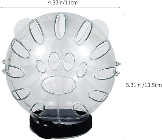 Cat Muzzle,Cat Clear Helmet, Breathable Cat Hood,Adjustable Cat Mouth Cover Grooming Face Mask for Preventing Cats Biting Chewing, Transparent Muzzle for Kittens and Adult Cats