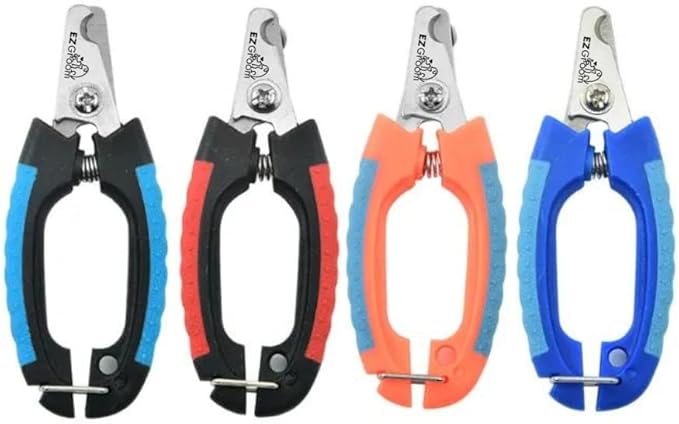 Dog & Cat Pets Nail Clippers and Trimmers - with Safety Gurad to Avoid Over Cutting, Professional Grooming Tool for Pets (Small, Blue)