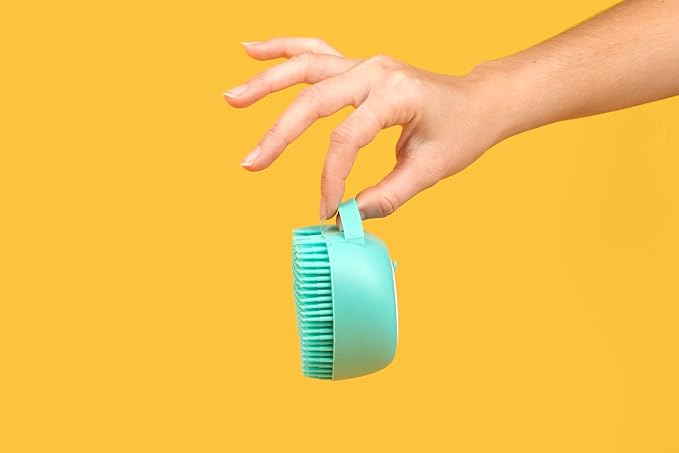 Luxurious Dog Bath Brush Scrubber - Soft Silicone Dog Shampoo Brush Combo for Pet Grooming, Bathing, & Massage Dispensing - Extreme Lather Dog Shower Brush (Green) by Crazy Piper