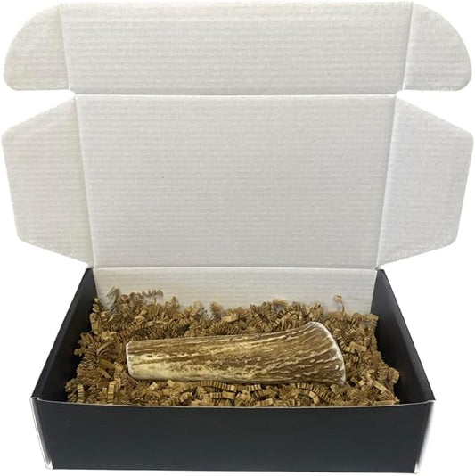 The Antler Box Premium Elk Antler Dog Chews (1 Piece Box) (Whole, Large (4-6Oz)